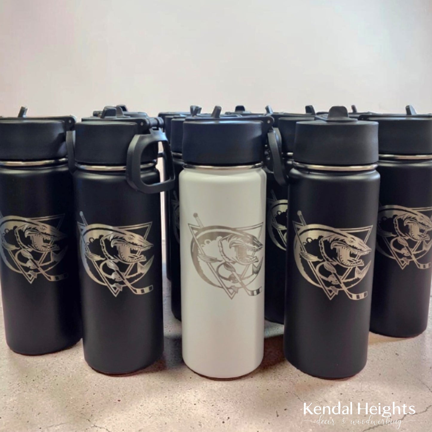 Stainless Steel Water Bottles with Straw