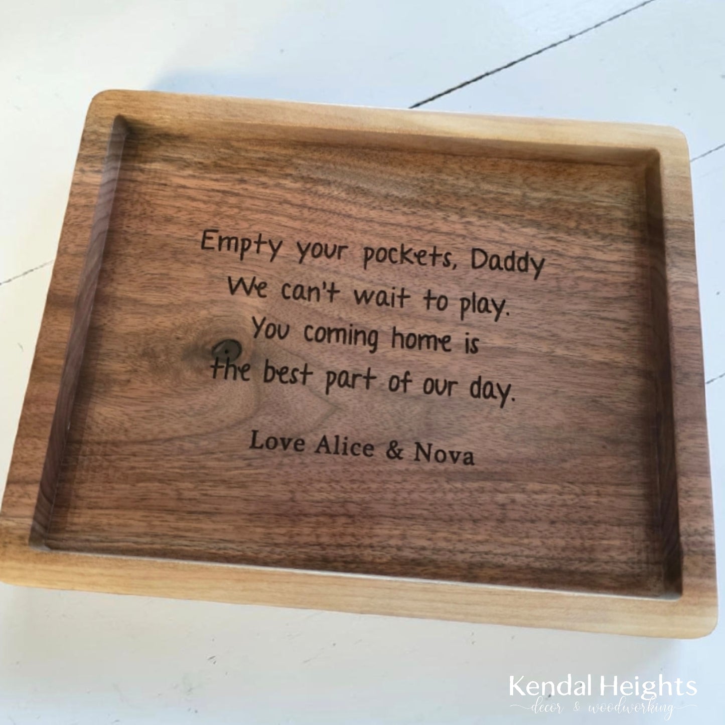 Solid Black Walnut Mini Trays