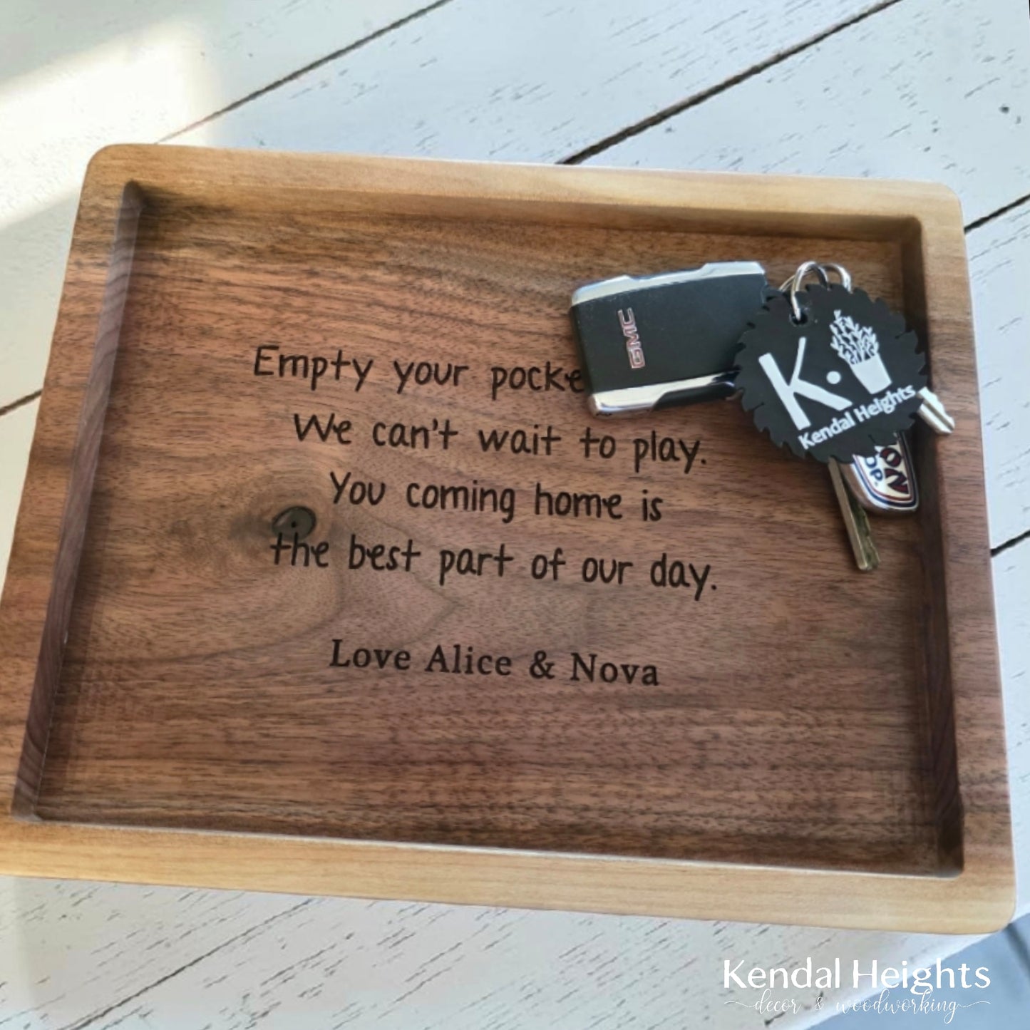 Solid Black Walnut Mini Trays