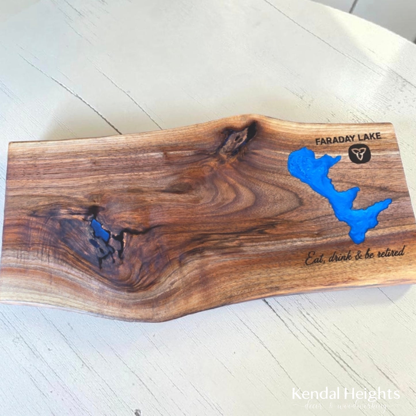 Black Walnut Live Edge Charcuterie Board (with or without Epoxy)