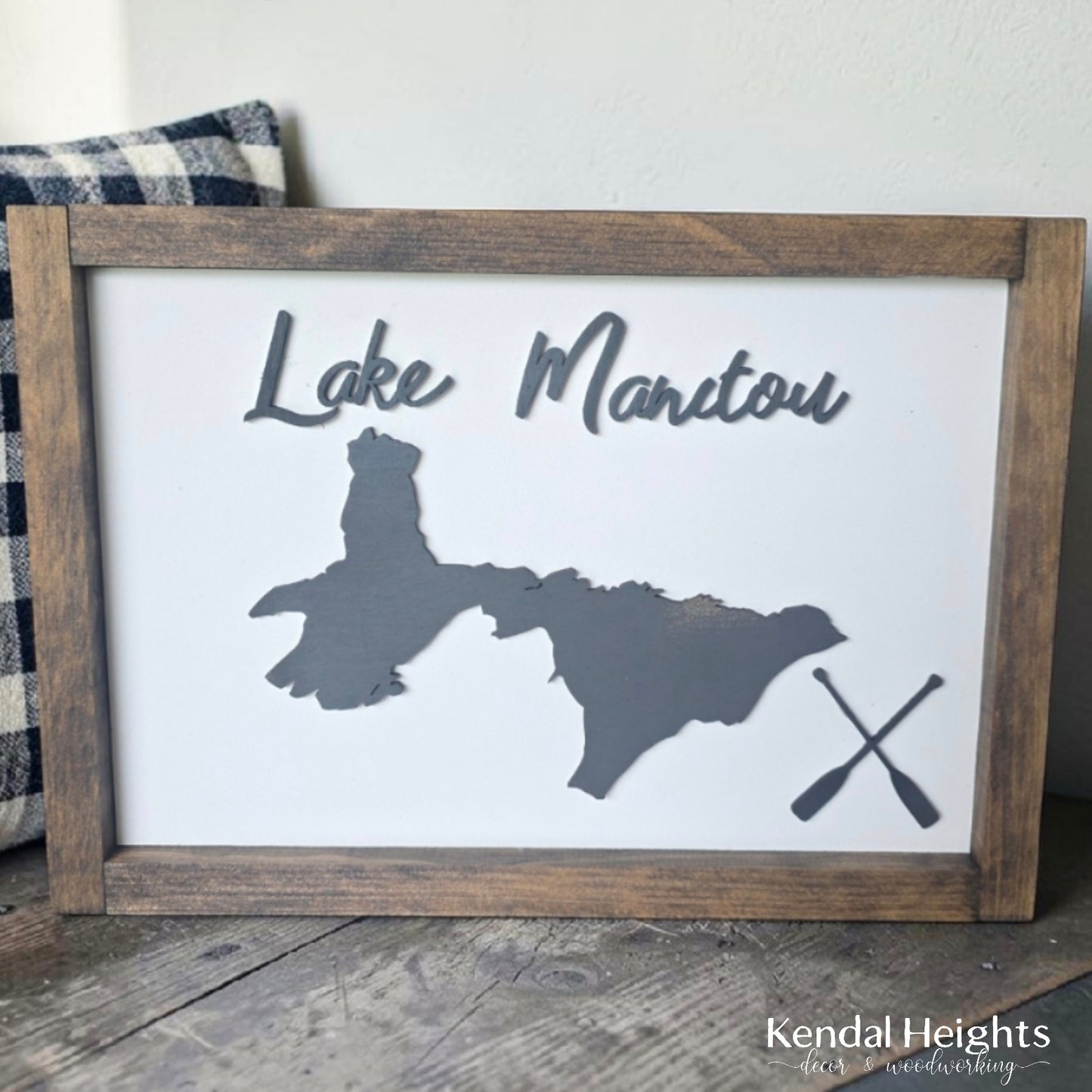 Layered Lake Sign