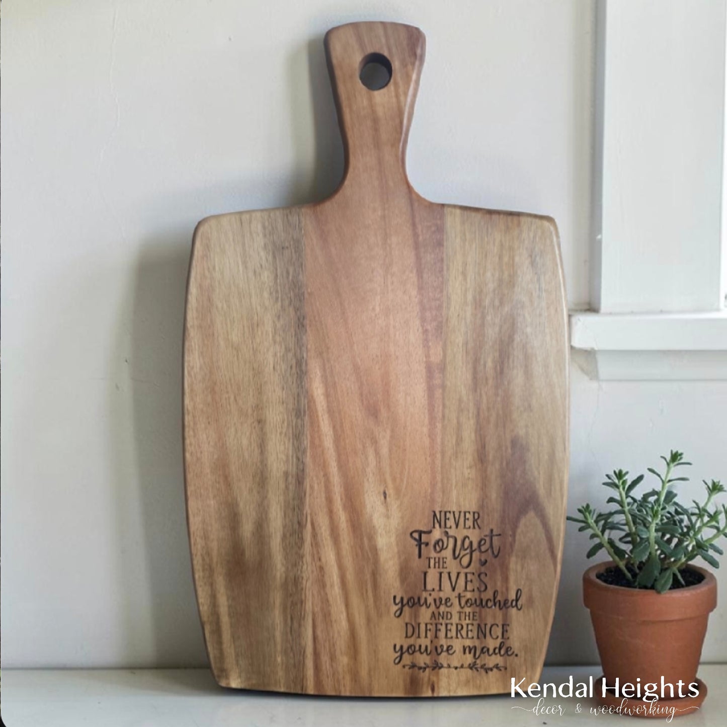 Acacia Cutting Board Paddle