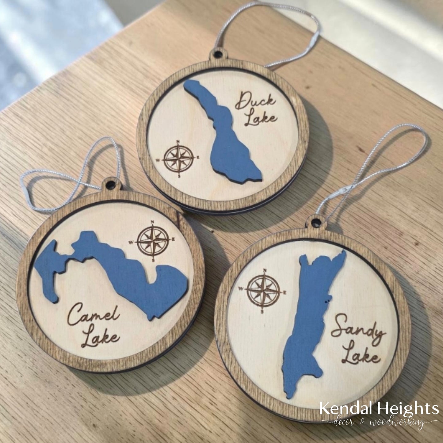 Raised Lake Ornaments