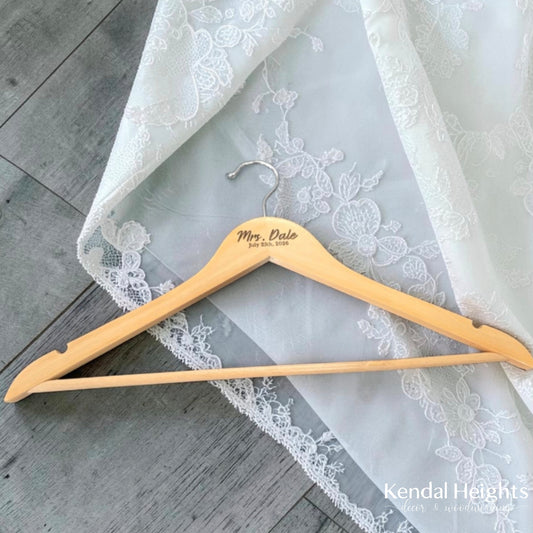 Laser Etched Wood Hangers