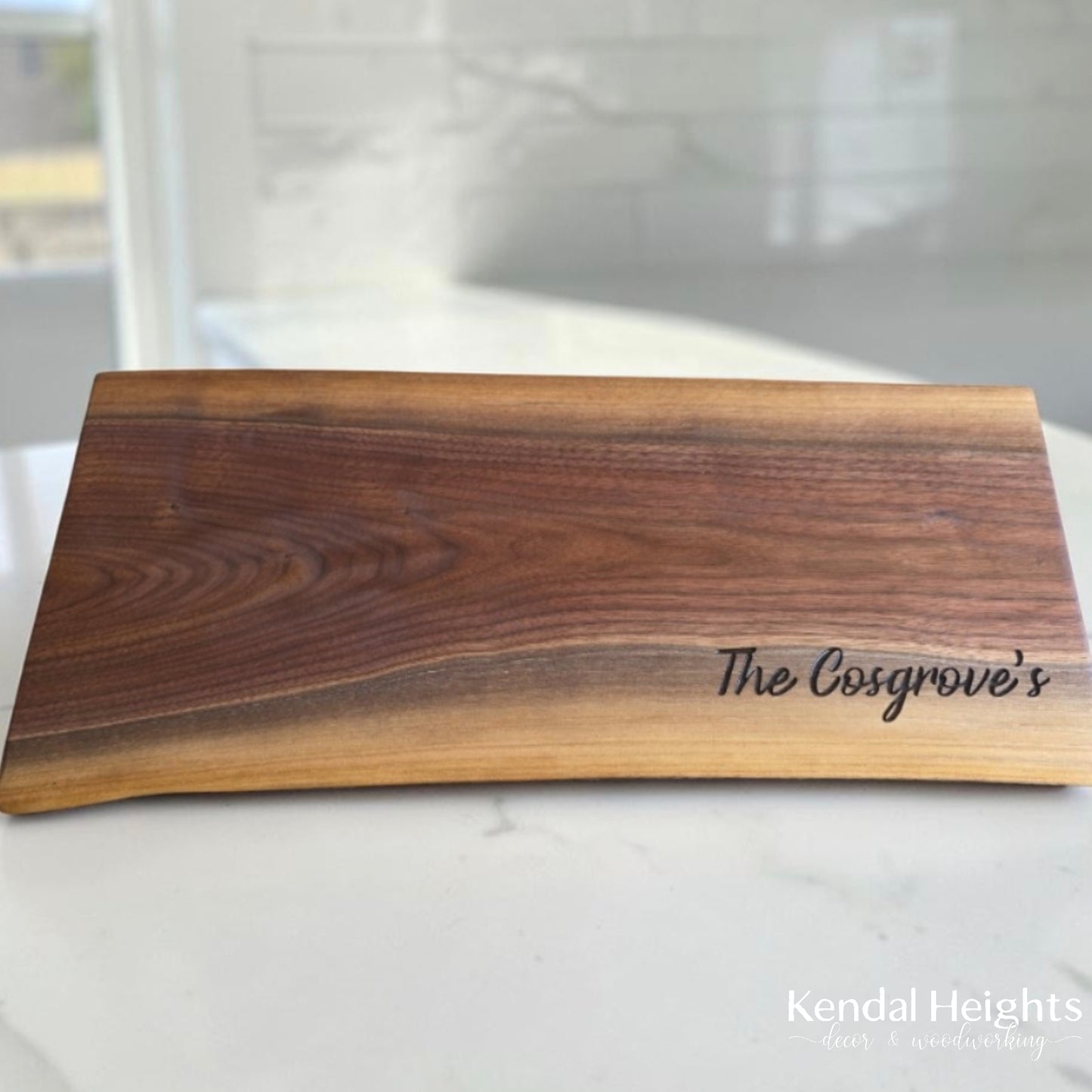 Black Walnut Live Edge Charcuterie Board (with or without Epoxy)