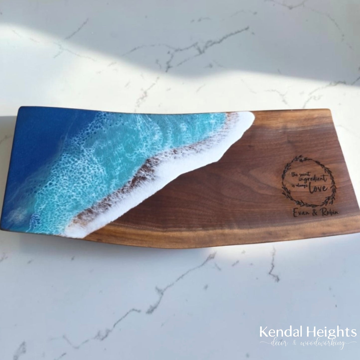 Black Walnut Live Edge Charcuterie Board (with or without Epoxy)