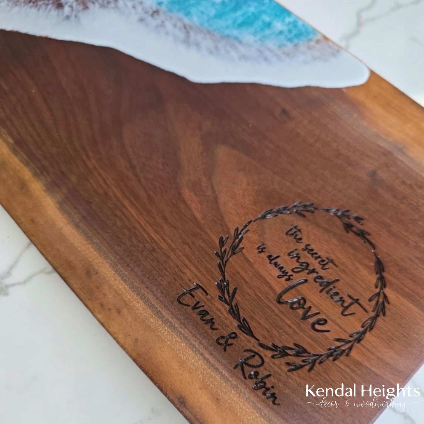 Black Walnut Live Edge Charcuterie Board (with or without Epoxy)