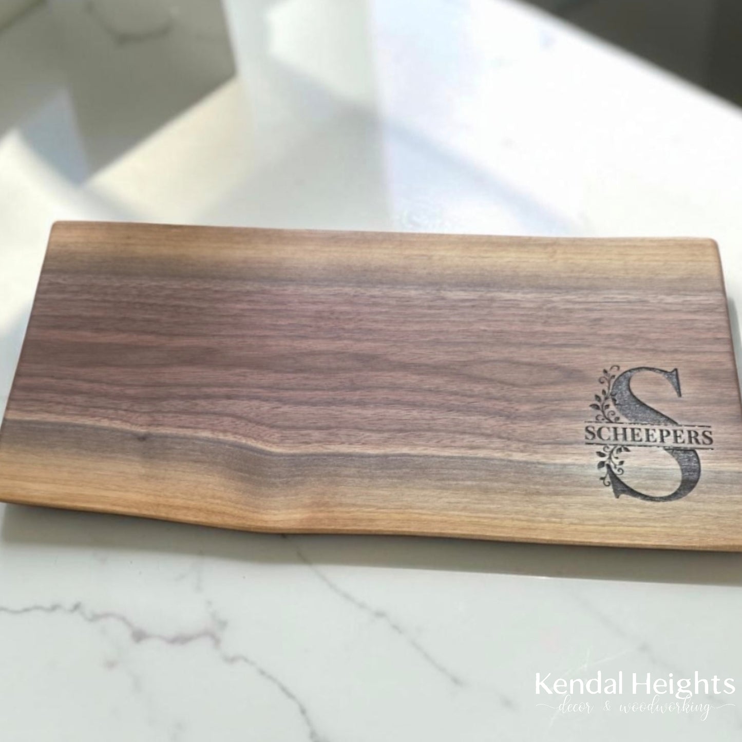 Black Walnut Live Edge Charcuterie Board