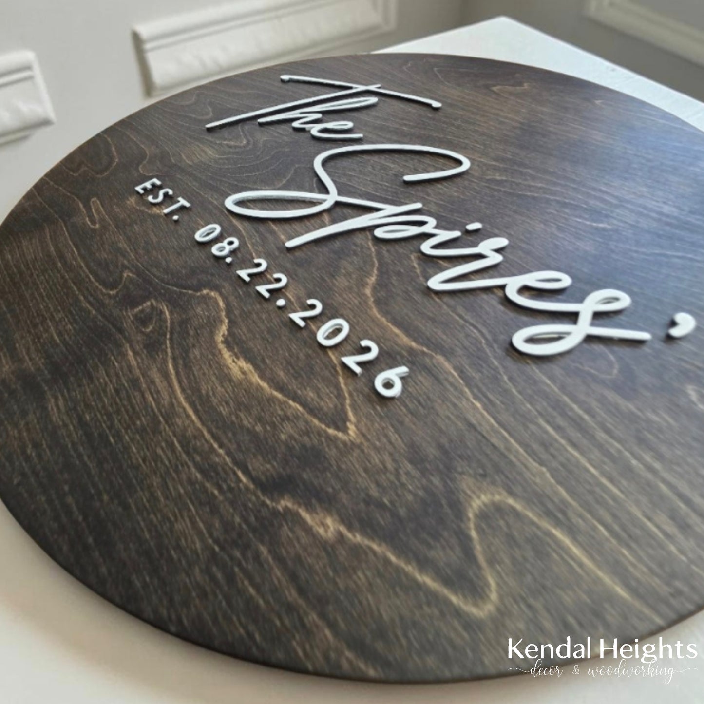 Raised Wedding Signing Board