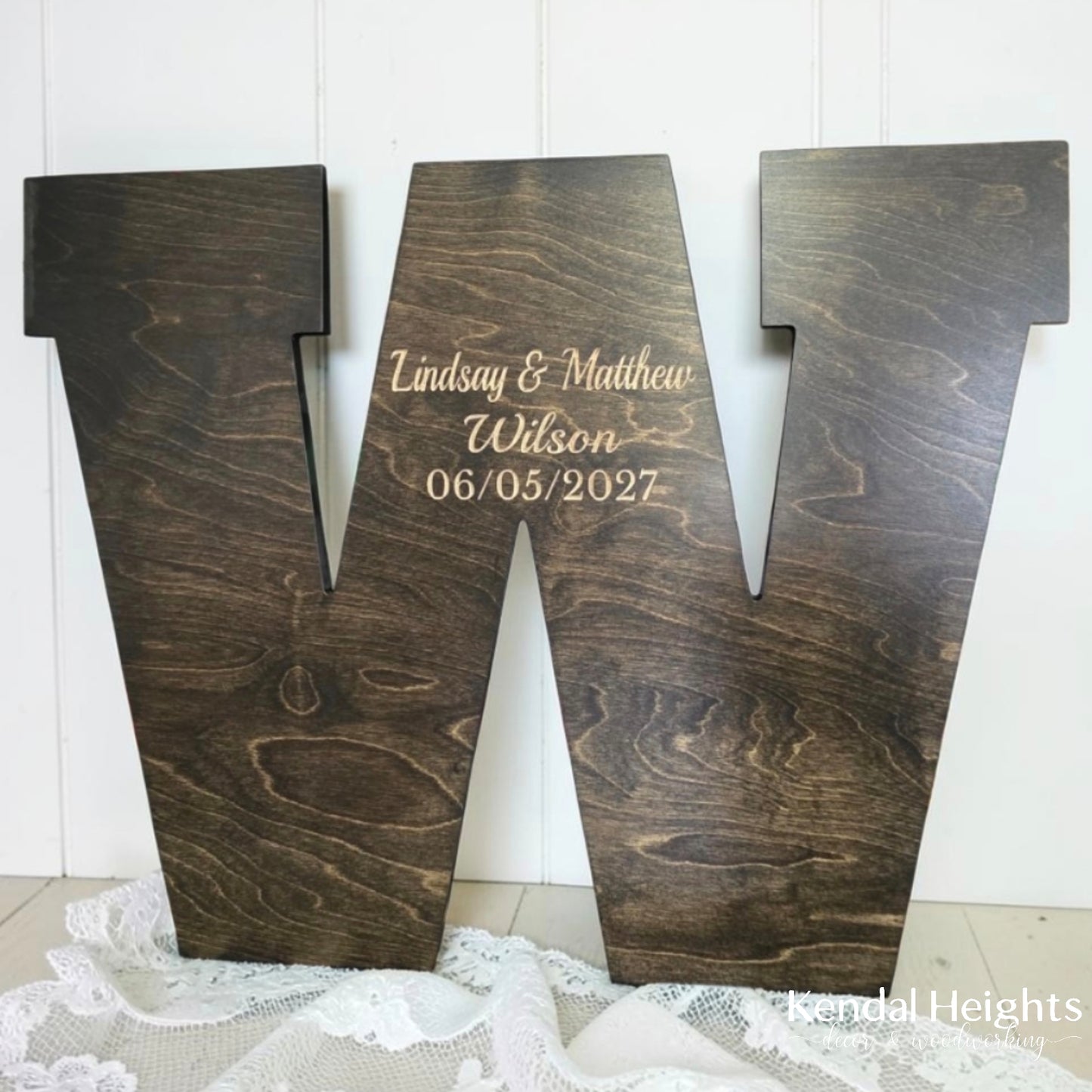 Wedding Signing Board - Monogram