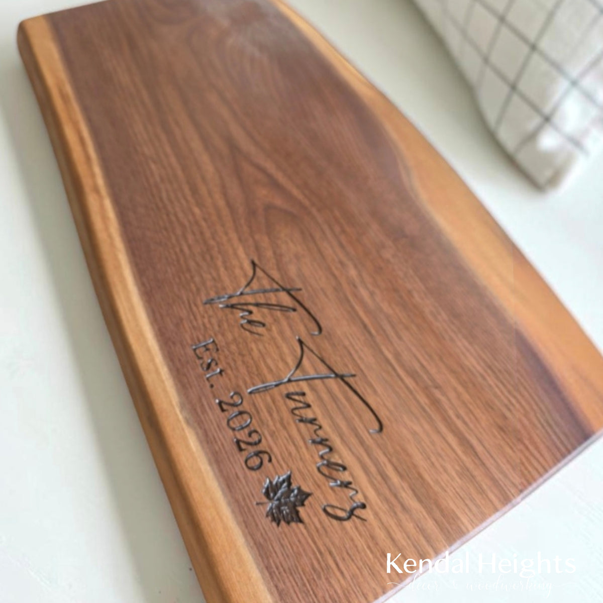 Black Walnut Live Edge Charcuterie Board