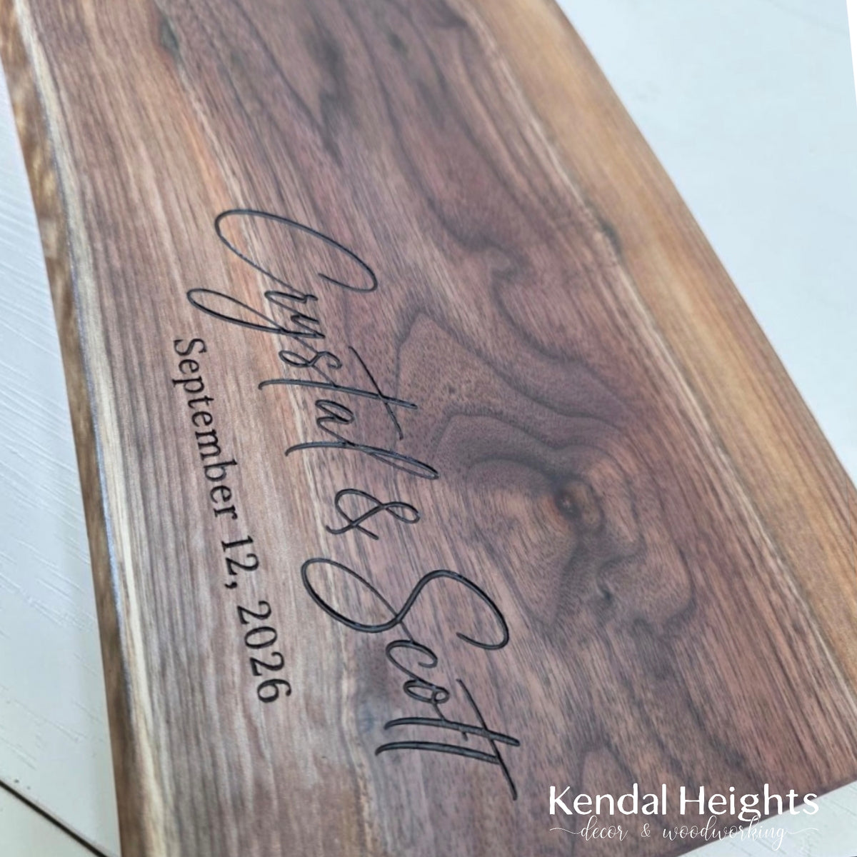 Black Walnut Live Edge Charcuterie Board