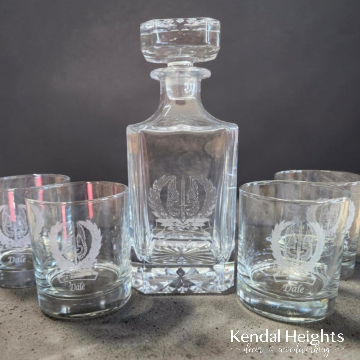 Whiskey Decanter with Glass Stopper
