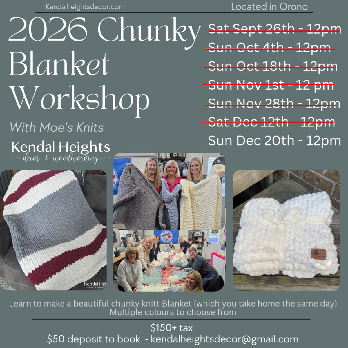 Blanket Workshop - Deposit Only