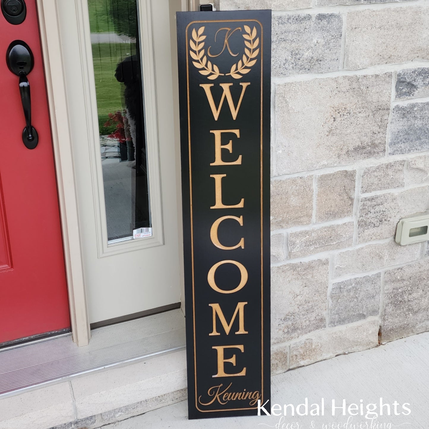 Custom Engraved Welcome Signs - Family name