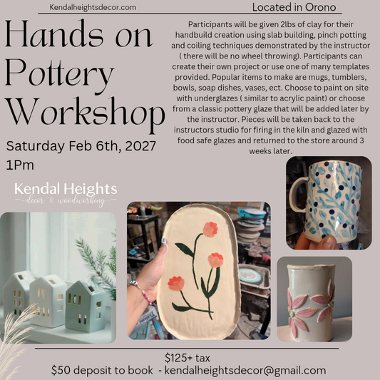 Pottery Workshop - Deposit Only