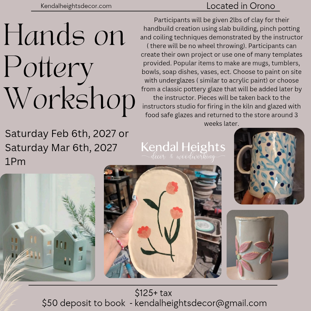 Pottery Workshop - Deposit Only