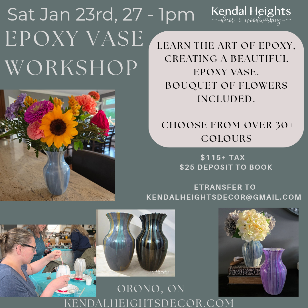 Epoxy Vase Workshop - Deposit Only