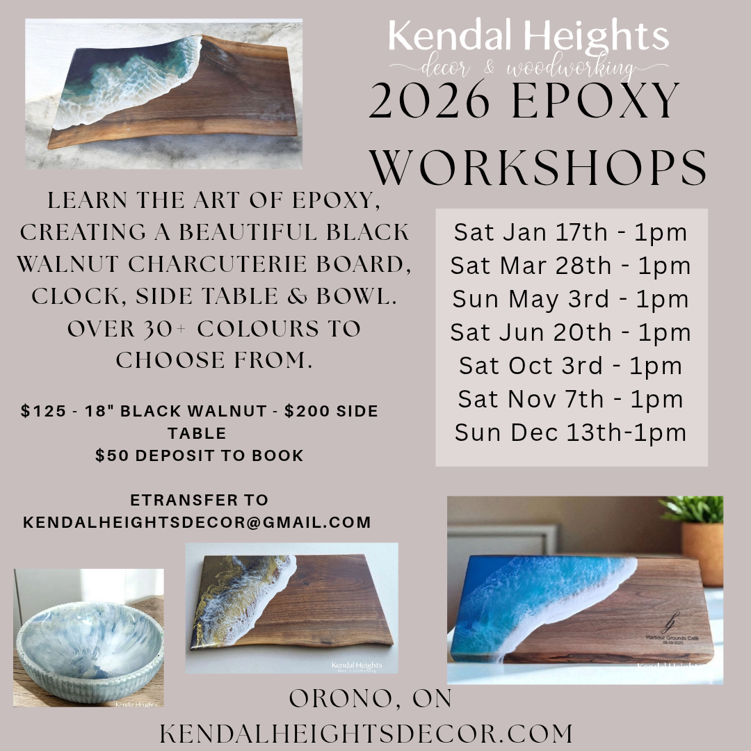Epoxy Workshop Events - Deposit Only