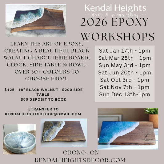 Epoxy Workshop Events - Deposit Only