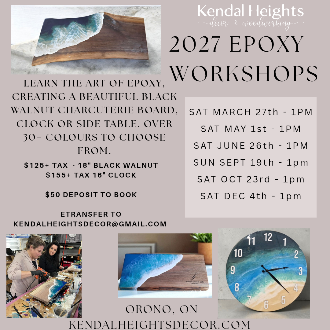Epoxy Workshop - Deposit Only