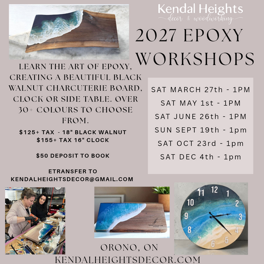 Epoxy Workshop - Deposit Only