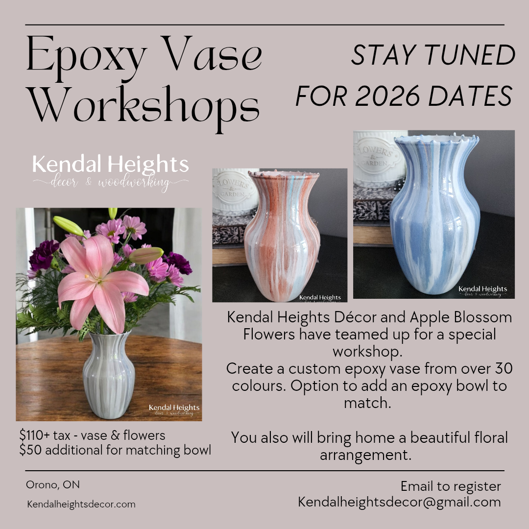 Epoxy Vase Workshop - Deposit only