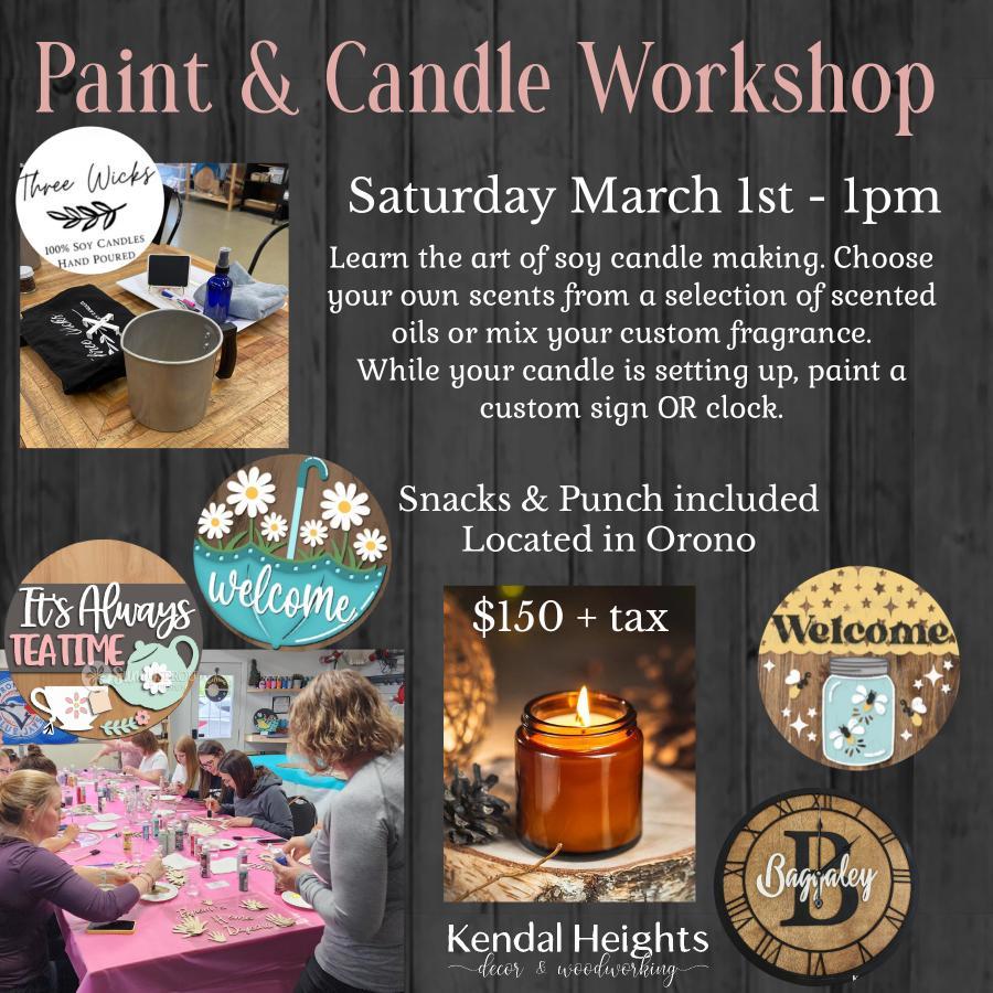 Candle & Paint Workshop - Deposit Only