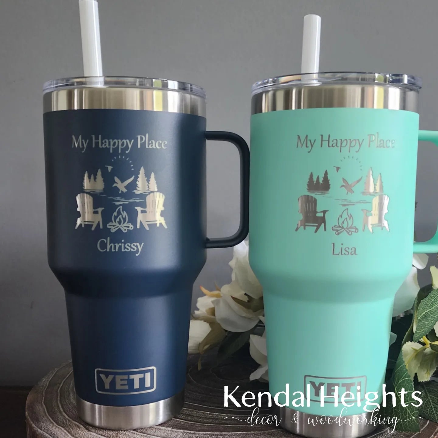 YETI Rambler 25 oz Straw Mug – Kendal Heights Decor & Woodworking