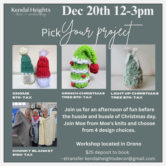 Special Handknit Workshop - Choose your project