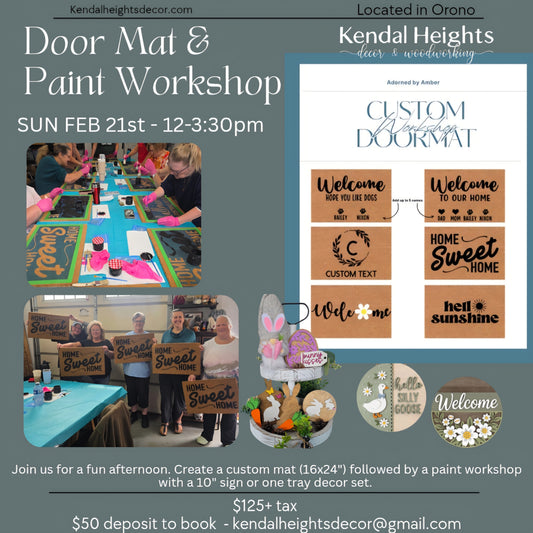 2027 Door Mat & Paint Workshop - Deposit only
