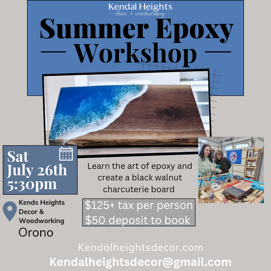 Epoxy Workshop Events - Deposit Only