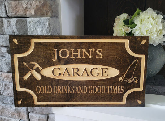 Custom Engraved Garage Sign