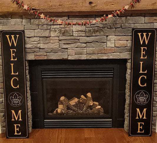 Custom Engraved Welcome Signs - Toronto Maple Leafs