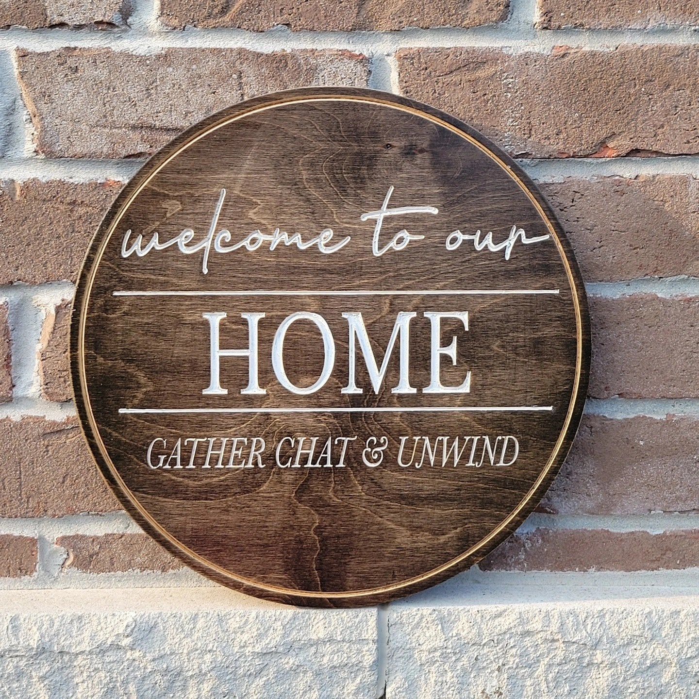 Custom Engraved "Welcome" Home Signs