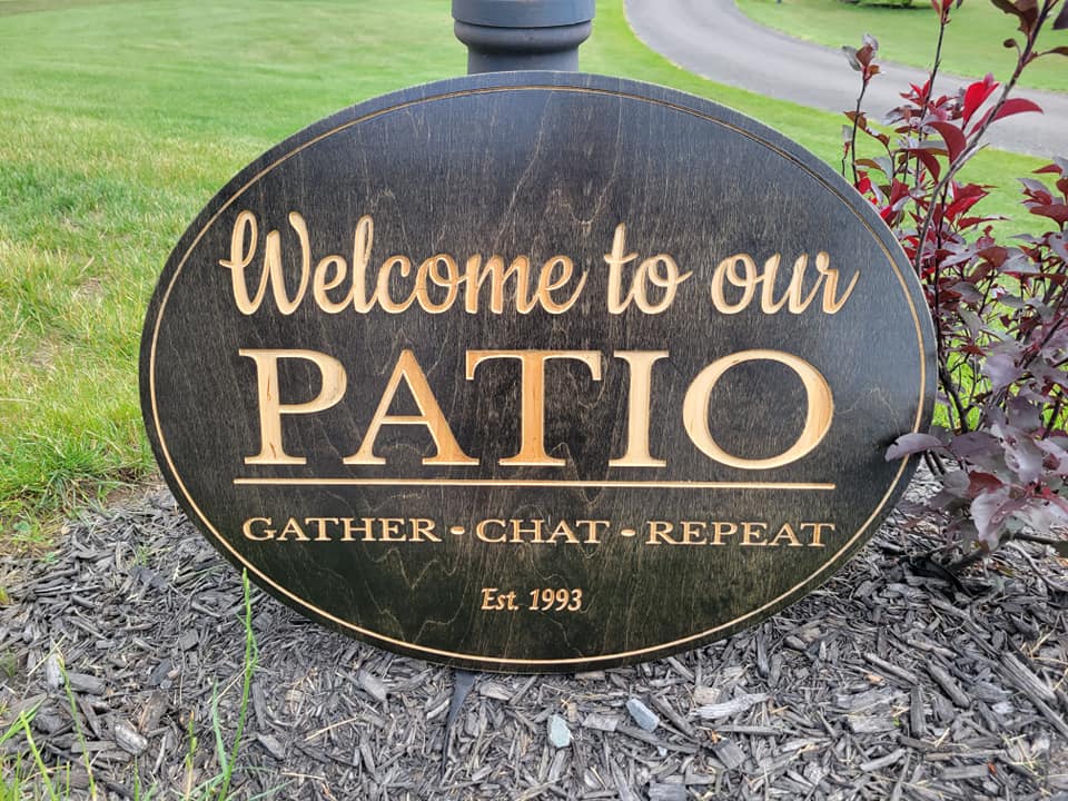 Custom Engraved "Welcome" Home Signs