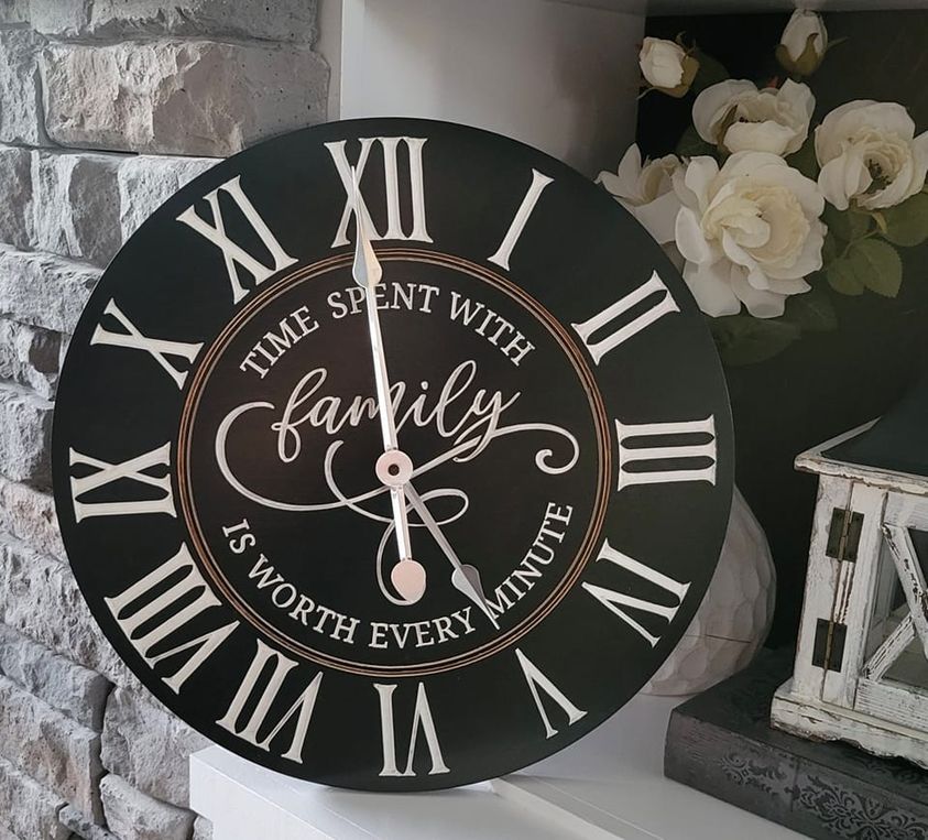 Family Engraved Clock