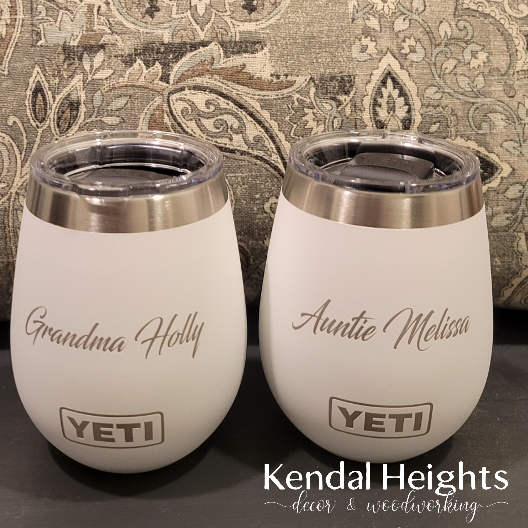 Monogrammed yeti wine store tumbler