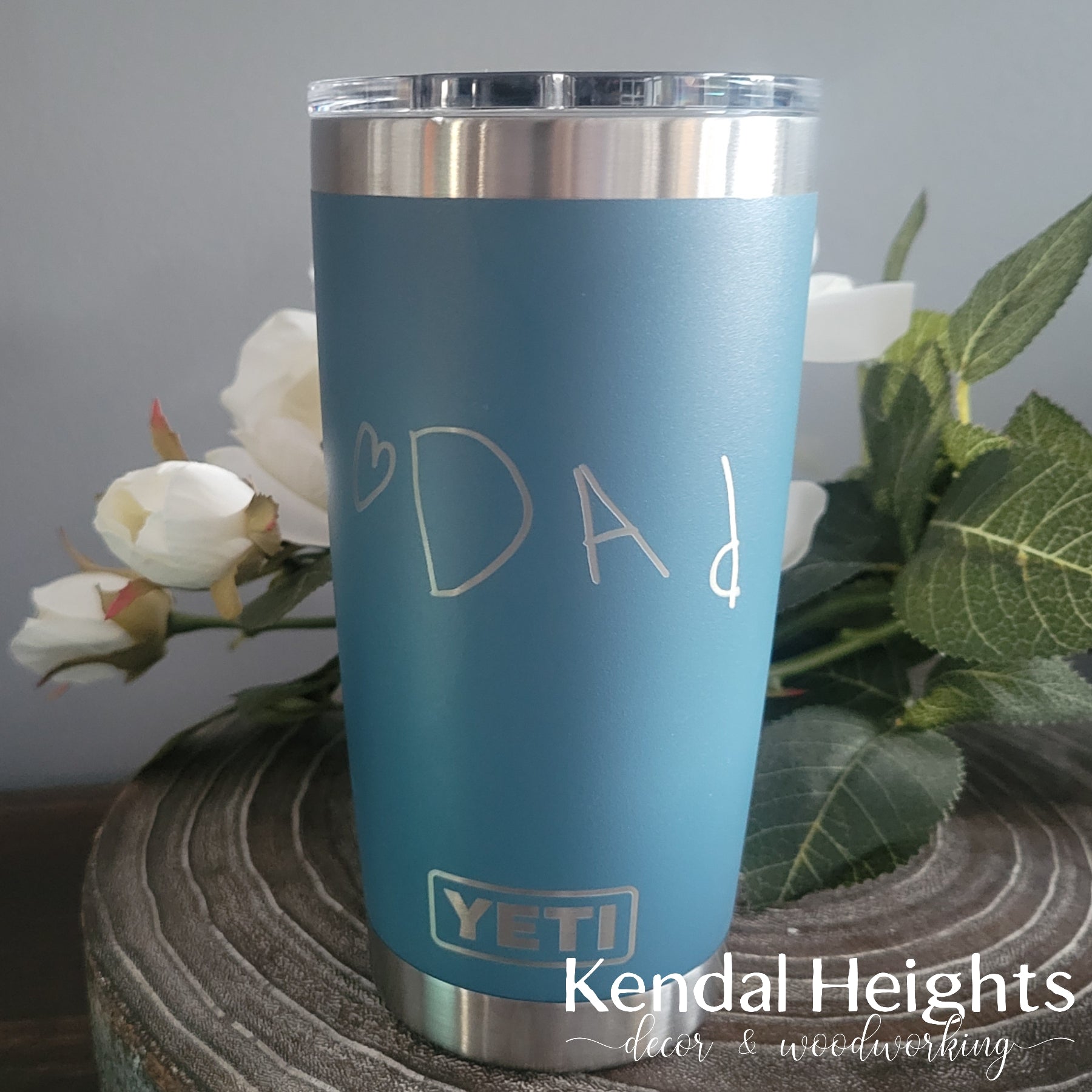 Personalized White Yeti Realtor 20oz Tumbler (w/Yeti options)  - 85 themes for sports, jobs, hobbies, celebrations - shop us for tumbler,  decanter, coasters, beer mug - Customized: Tumblers & Water Glasses