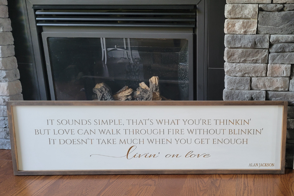 Oversized Quote Sign
