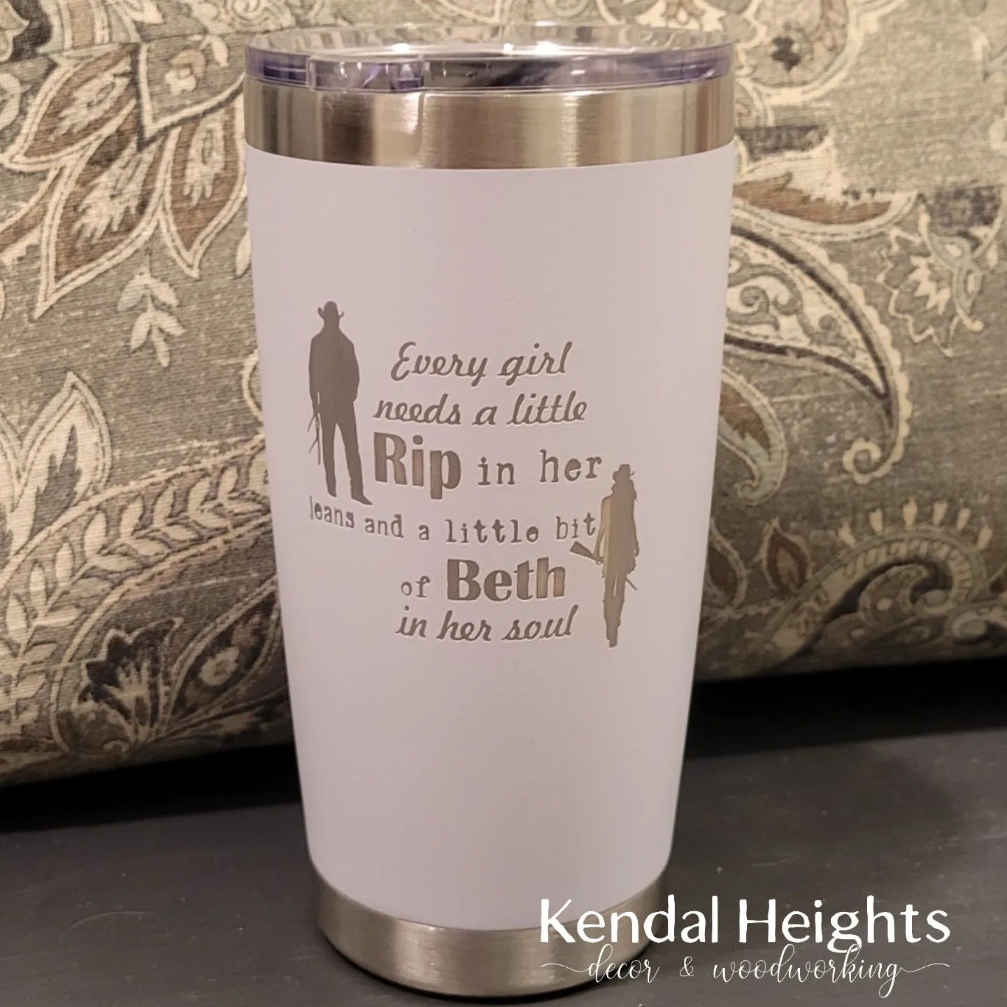 Stainless Steel Etched Tumblers