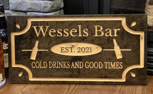 Custom Engraved Pub Sign