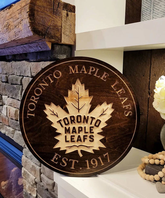 Custom Engraved Sports Sign  - Toronto Maple Leaf