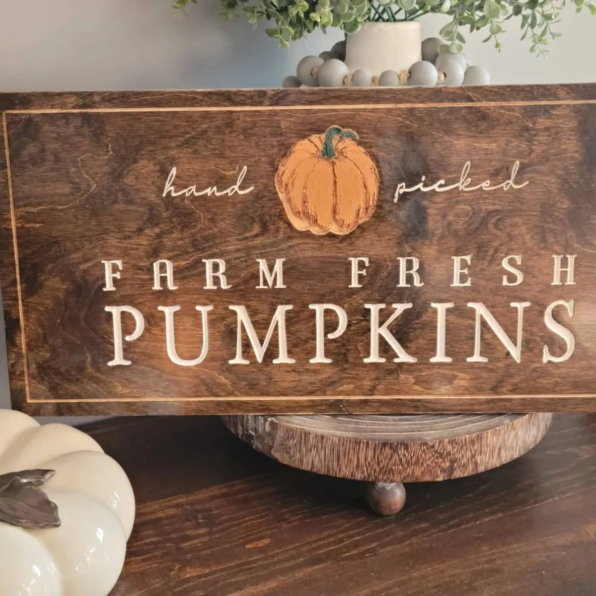 Custom Engraved Pumpkin