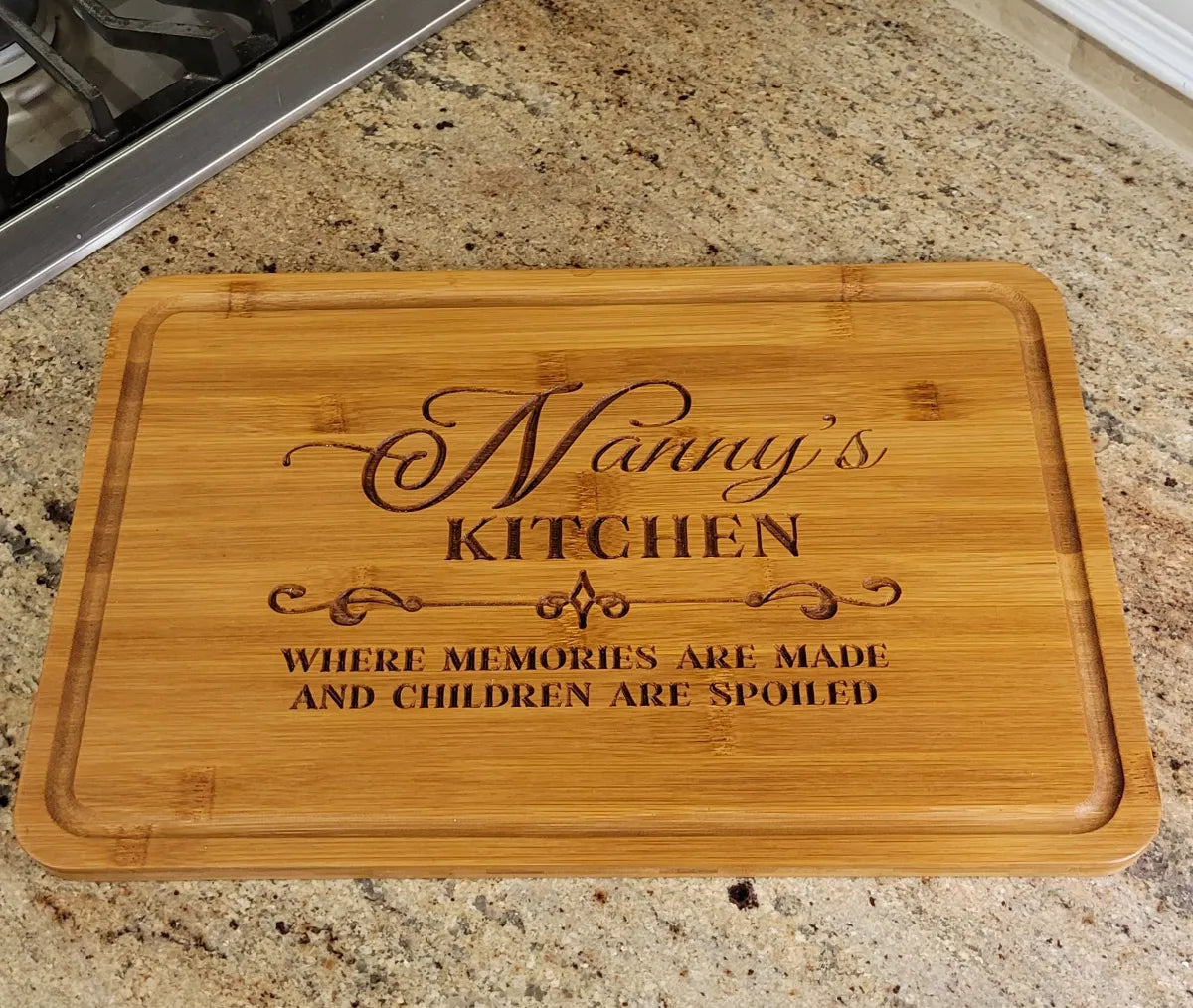 Custom Engraved Bamboo Cutting Board